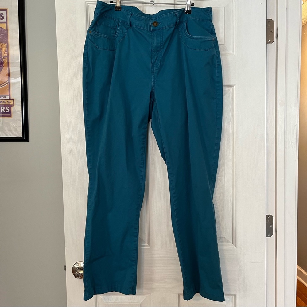 New Directions 16W teal pants